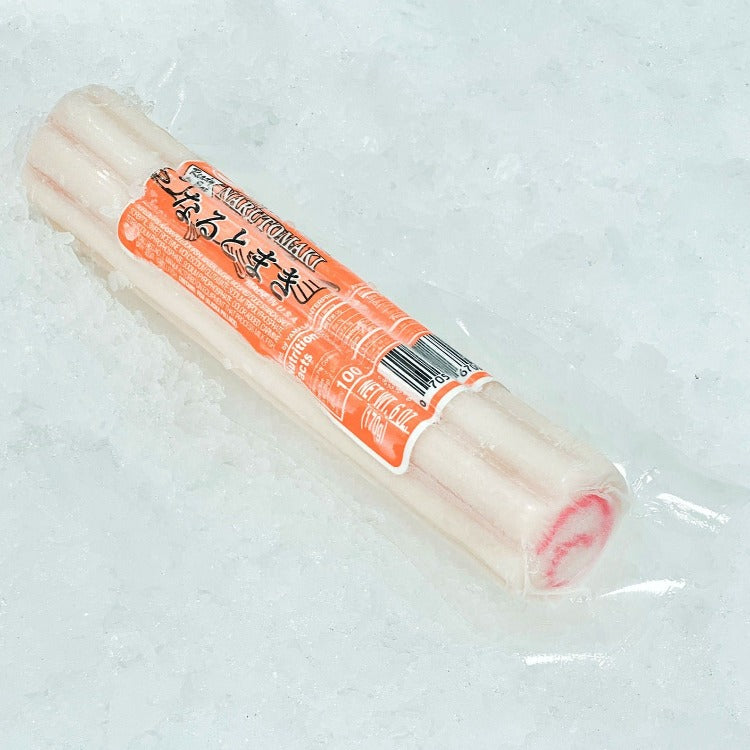Close-Up of Yamasa Narutomaki Steamed Fish Cake in Packaging - High-Quality Japanese Fish Cake
