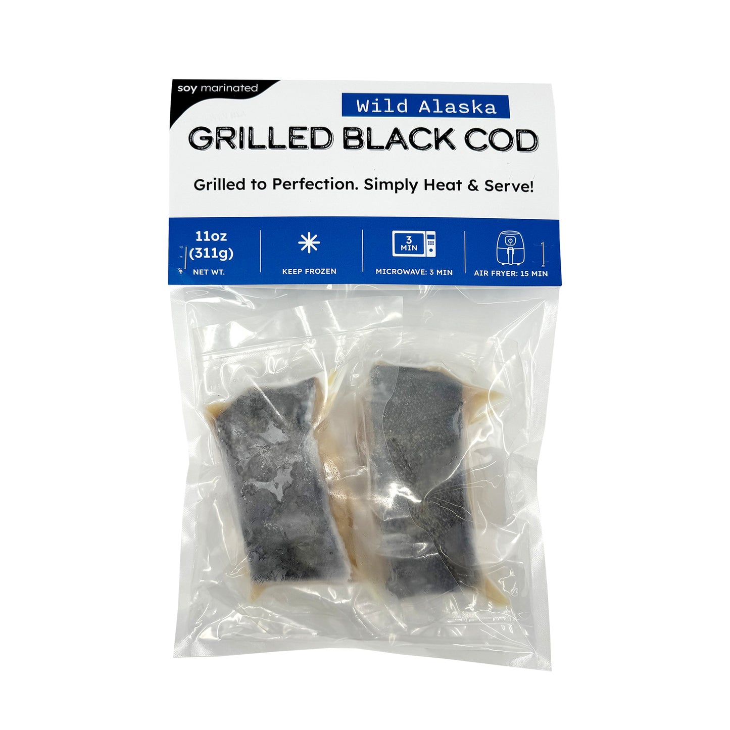 Grilled Fish - Black Cod, Atlantic Salmon, King Salmon 11oz