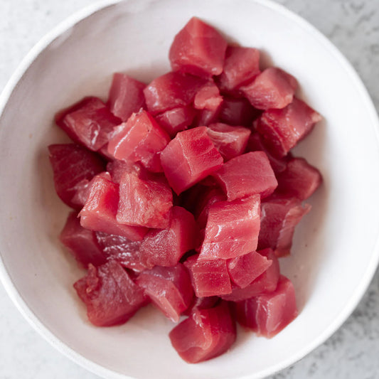 Yellowfin Tuna Cube Hand Cut (1LB)