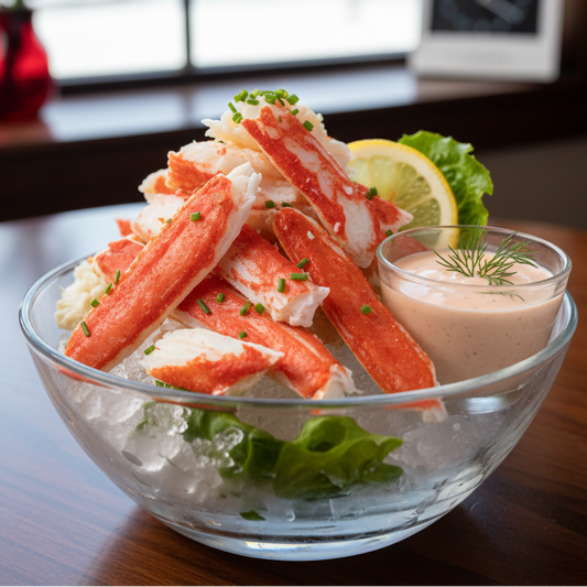 Red Snow Crab Leg Meat Cocktail Style